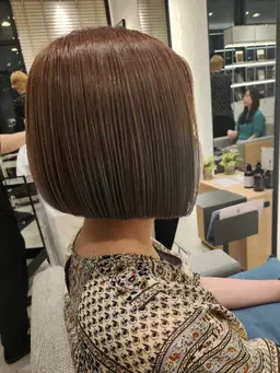 💜パツッとボブ💜ワンレンカット💜ツヤ感トリートメント付き💜