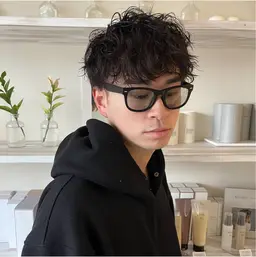 メンズカット＋ニュアンスパーマ＋眉カット🌿