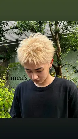 🔥メンズ限定🔥ハイトーンダブルカラー➕フルカラー➕ケアトリートメント