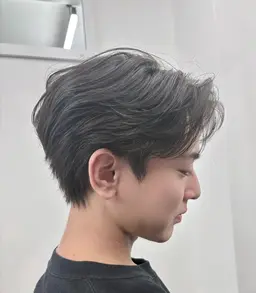 🟢【🇰🇷毛流れパーマスタイル🇰🇷】メンズセンターパート➕ニュアンスパーマ￥13750