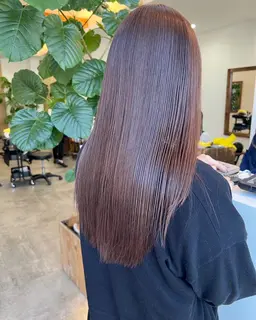 【ハイ透明感カラー＋トリートメント】🌿シングルカラーに高保湿トリートメントのセット￥5610​〜​🪶黒染め不可です。