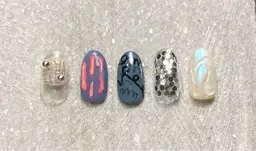 シンプル一癖ネイル