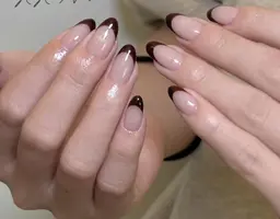 ⋆˙♡✨Hand 【カラーフレンチ】🌟フレンチの形が選ベ