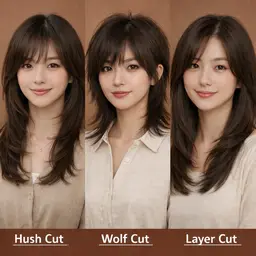 【レイヤーカット・ハッシュカット・ウルフカット限定】カット＋10分スパ＋トリートメント