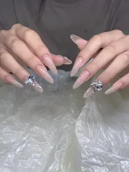 チップ+ジェル長さだしワンカラ