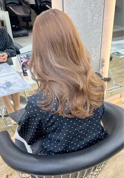 【圧倒的透明感❣️】1日1名様のみ❣️初めてのカラーの方でも ブリーチなしダブルカラー+カット+高保湿トリートメント