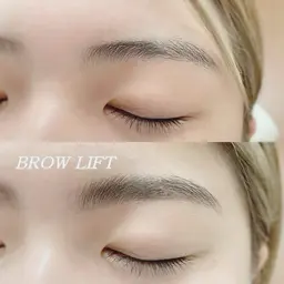 《アイブロウ》ブロウリフト（ワックス脱毛なし、眉メイク仕上げ）#ブロウラミネーション
