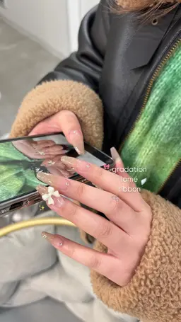 長さ出し10本+フレンチorグラデーション🤍