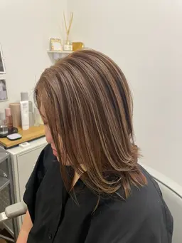 【撮影モデル＊限定】  ハイライトカラー＆カット＆お試しトリートメント