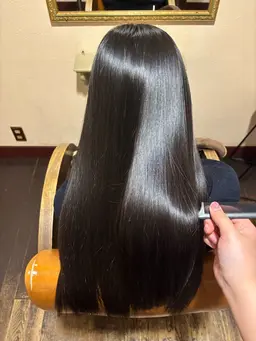 〖さらに期間限定!50%off〗美髪矯正プレミアムストレート+髪質改善cureトリートメント