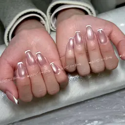 【美ライン】フレンチネイル《ラメライン付き》