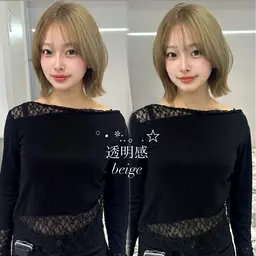 【🎀ミニモ限定🎀】ケアブリーチ1回＋透明感カラー+✨️トリートメント✨️