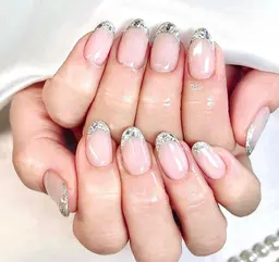 【高級感UP☆】Hand｜≪選べるフレンチ≫ガラスフレンチ