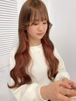 🧩ケアブリーチ込み🧩インナーカラー or イヤリングカラー➕外部補修トリートメント