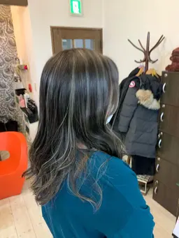 🌈カット＋高濃度ケラチンカラー＋ハイライト+4stepトリートメント