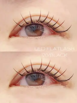 ⭐️LEDマツエク120本⭐️コーティング込¥4300