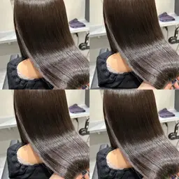 【❄️髪質改善❄️4step　超音波Aujua⭐️】デザインカット＋セレブ縮毛矯正✂️