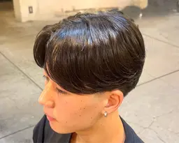 メンズカット+ニュアンスパーマ