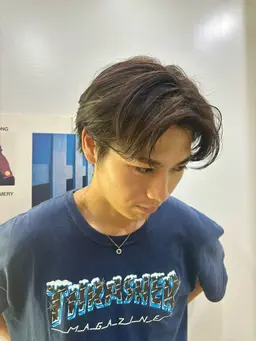 【撮影可なU25限定】無料メンズカット ☄️センター分けマッシュ☄️