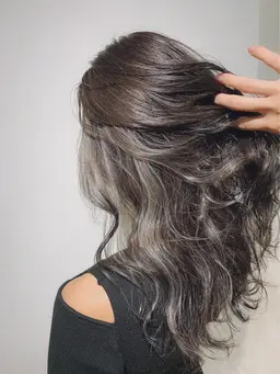 全頭ハイライト+艶髪カラー+シルクトリートメント