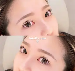 【マスカラパーマ🖤】ティント付きまつパ(上)