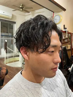 メンズクーポン⭐︎カット&低ダメージパーマ