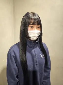 顔周り縮毛矯正🫧‪