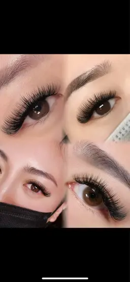 🦋マツエクボリュームラッシュ、🦋つけ放題、🦋本数無制限、🦋デザインが選べます、