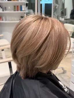 🧑‍🎓【ミニモ学割】👩‍🎓似合わせカット✂️&ダブルカラー（ブリーチカラー）🩵