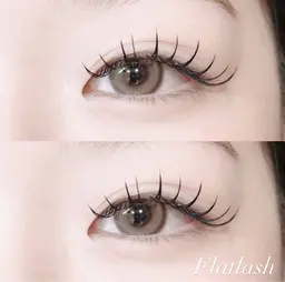 フラットラッシュ120本まで付け放題⚠️ご予約される前に、補足説明と注意事項を必ずお読みいただいてからご予約ください。