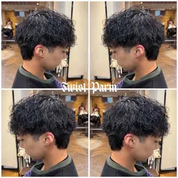 メンズカット+ツイストorスパイラルor波巻きパーマ＋トリートメント