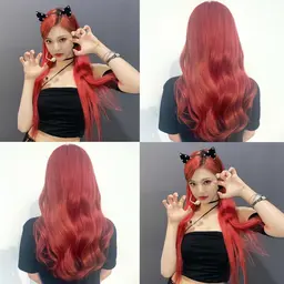 🤍 韓国アイドル風!! 暖色系ハイトーン🤍 ピンク 、レッド、オレンジ etc 💖♥️🧡