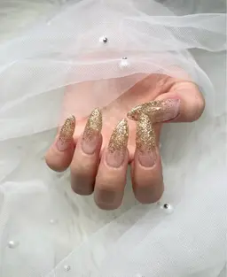 【オフ無しの方限定】チップ長さ出し10本 + ラメグラ✨