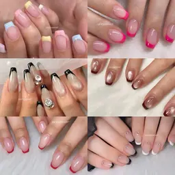 【スクエアフレンチ💅🏻オフ込み】カラー2色までOK