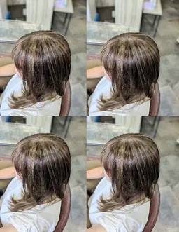 ✨ブリーチ✨顔周りレイヤーカット➕ハイライトカラー➕カラー【/ハイライト/白髪ぼかし/ミディアム/レイヤーカット/ボブ】