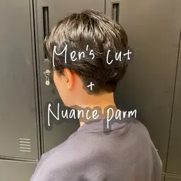 🎱メンズカット+ニュアンスパーマ+1stepトリートメント🎱