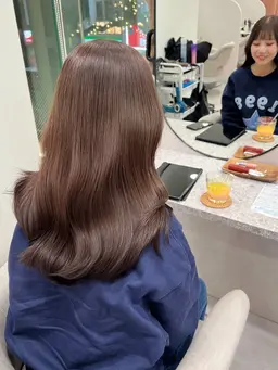 髪質改善ダメージレスカラー+トリートメント