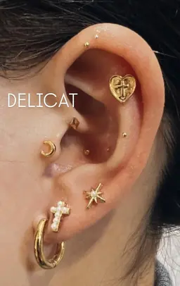 ✨✨【耳つぼジュエリー12粒】+耳マッサージ　耳可愛いでオシャレとヘルスケアを♪🦻女性限定