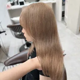 【高明度ハイトーンカラー】 カット + ダブルカラー +トリートメント(超音波アイロン付き♡)