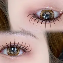 🧸ブラウンカラーフラットラッシュエクステ🧸120本　　　　🤍【パーソナルカラーエクステ】🤍