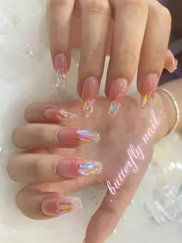 🌟チップ長さだ限定🌟氷ワンホンネイル/埋め尽くしラメグラデーション