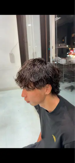 【セット時短、簡単‼️メンズ限定🧞‍♂️】　　メンズカット＋波巻きパーマ🌀（クリームパーマ）