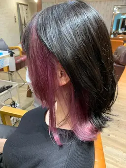 カット＋インナーカラー＋tokioトリートメント＋濃厚ケア剤❤️【ブリーチ一回】