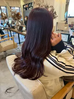 【⭐︎minimo限定⭐︎】前髪カット✂︎➕透明感カラー🫐🍒