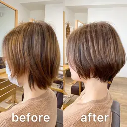 【60日以内特典】2メニュー¥8800✨カット、カラー、ストレートパーマ、トリートメント、スパ