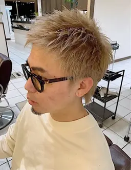 💙メンズ カット＋ケアブリーチ＆ダブルカラー＋保護トリートメント¥15,950→¥11,000