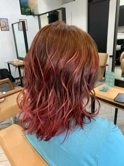 デザインカラー(グラデーションorイヤリングorインナーorダブルカラーorハイライト)＋最高級TOKIOトリートメント