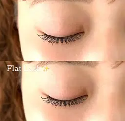 [付け足し/リペア]マツエク80本(まつげ/フラットラッシュ/エクステ80本)[船橋]