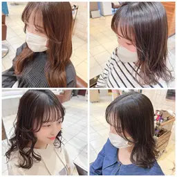 小顔レイヤーカット✂️&カラー🌈