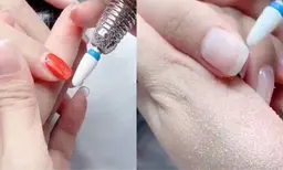 チップ長さだしネイルオフ＋クリア